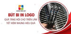 bút bi in logo quà tặng hội chợ triển lãm