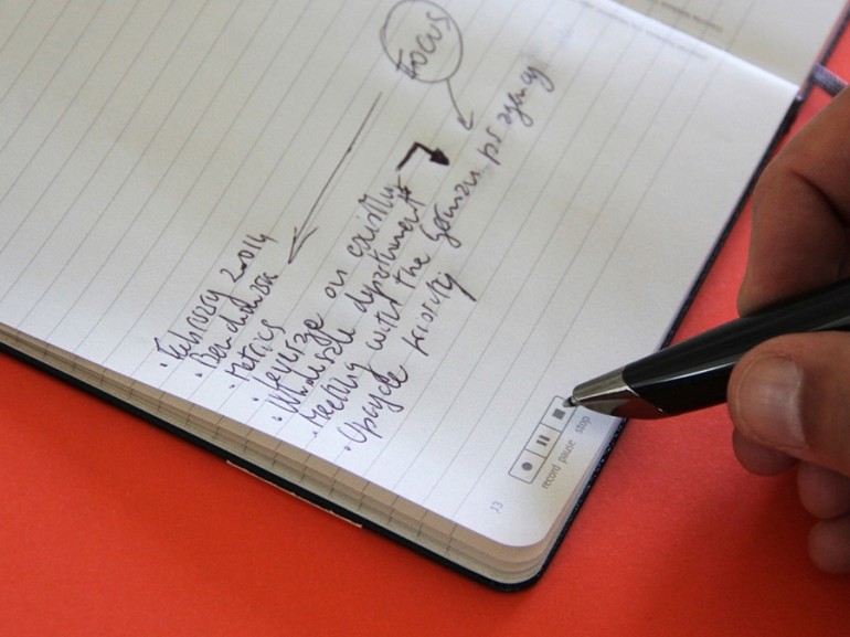 sổ Moleskine và bút thông minh Livescribe