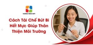 cách tái chế bút bi hết mực