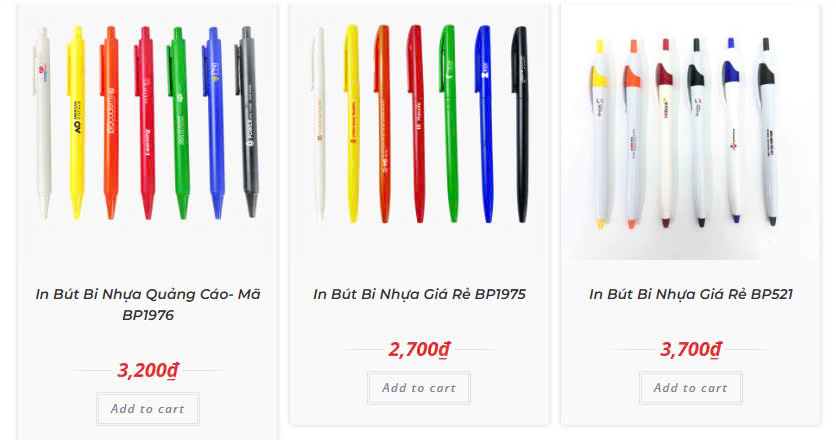 giá in bút bi theo yêu cầu
