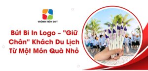 bút bi in logo quà tặng mùa hè